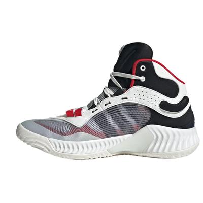 Pro Bounce Ns Shock Absorbing Durable Mid-Top Basketball Shoes Unisex Basketball Shoes White Red JH8078