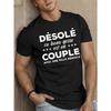 European Size French Humor Men'S Short Sleeve T-shirt Summer T-shirt Top