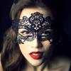 Schwarz Sexy Frauen Hohle Spitze Maskerade Gesichtsmaske Prinzessin Party Cosplay Prom Requisiten Kostüm Nachtclub Königin Halbe Gesicht Augenmaske