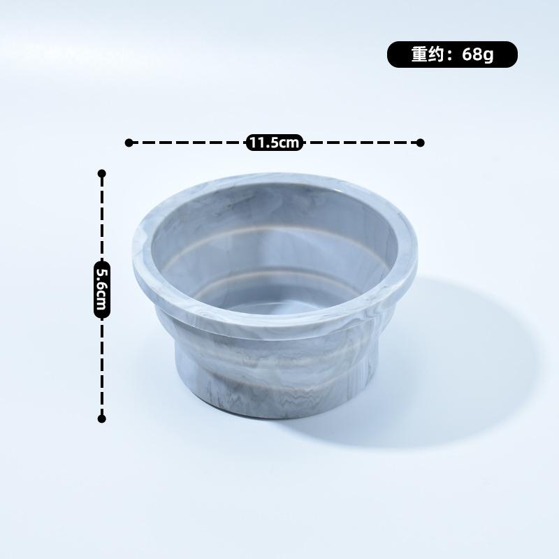 

Новая силиконовая складная миска для путешествий на открытом воздухе, портативная, для хранения, поилка для питьевой воды, складная миска для домашних животных мраморный