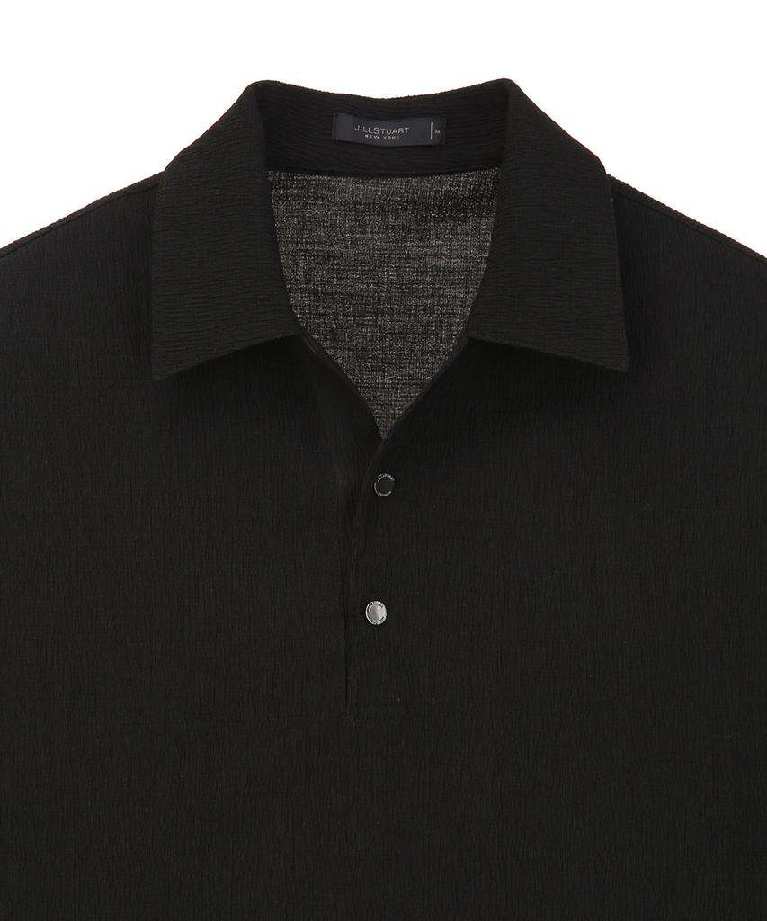 Jilseutyueoteunyuyogmaen Pleated Short Sleeve T-Shirt - Black (Jnts6B502Bk)
