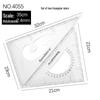 Multi-Functional Ruler & Set Square Pack: 20/30/40cm Transparent Straight Rulers & 30cm Set Square for Students & Drafting