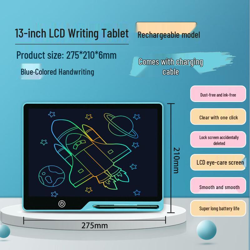 Dream Painting Island 13-inch Rechargeable Kids LCD Drawing Tablet