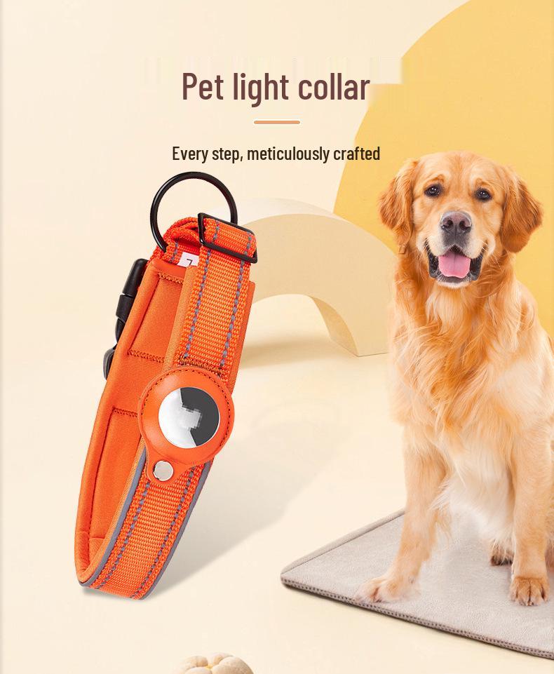 24h Delivery Pet Tracking Collar with Apple AirTag for Dogs - Anti-Lost Device