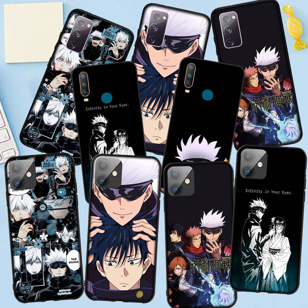 Phone Case for Samsung Galaxy S25 S23 S22 S24 Ultra FE A05 A06 A15 A16 A36 A37 A35 A54 A55 A56 A57 A25 A26 A17 Gojo Satoru Anime Jujutsu Kaisen Cover