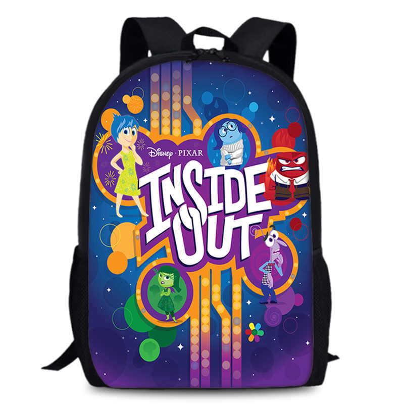 Spacious 15-inch Inside Out 2 Backpack Durable Oxford Cloth School Book Bag