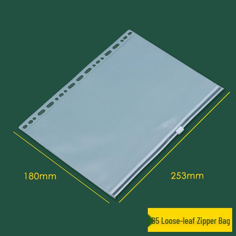 Clear PVC Bag for A6 Planners, A5 Storage, B5 Loose-leaf, Document & Card Holder