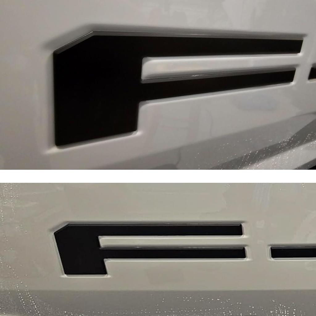 Tailgate Ert Letters Compatible With F150    2024 2025 3D Emblems With Strong Adhesive 251007 Matte Black