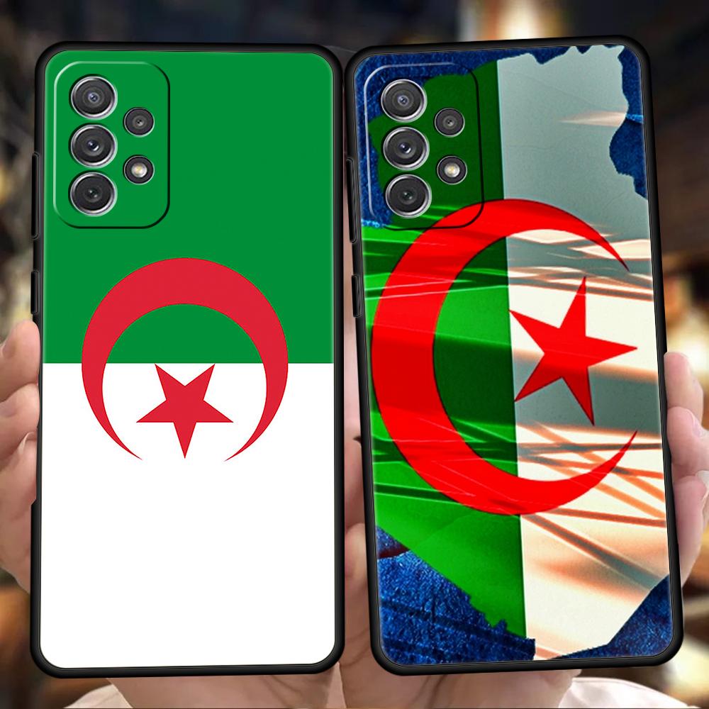 Algeria Flag Phone Case for Samsung Galaxy A15 A14 A25 A54 A34 A51 A71 A72 A73 A32 A52 A52S A11 A21S A31 A41 5G Soft Shell Capas