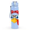 1PC Chicken Girl With Bow Ribbon 750ml Color Plastic Sports Water Bottle Leakproof Flip Straw Lid Suitable for Sports Office Home Use