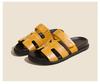 Sheepskin~ New color strikes Velcro casual thick-soled H-shaped second uncle slippers women's summer cool slippers outer wear