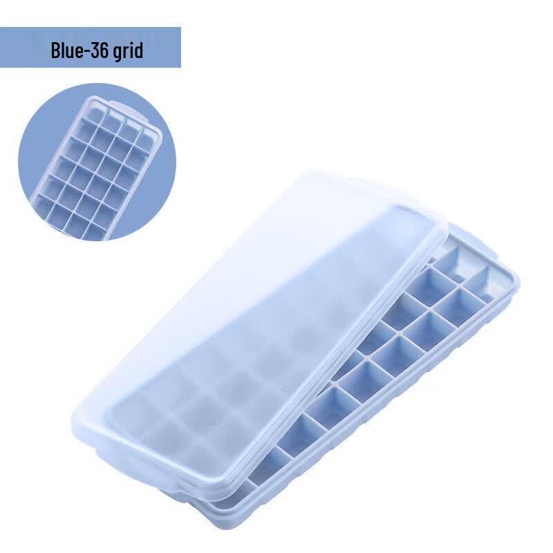 Food-Grade Silicone Ice Cube Tray with Lid