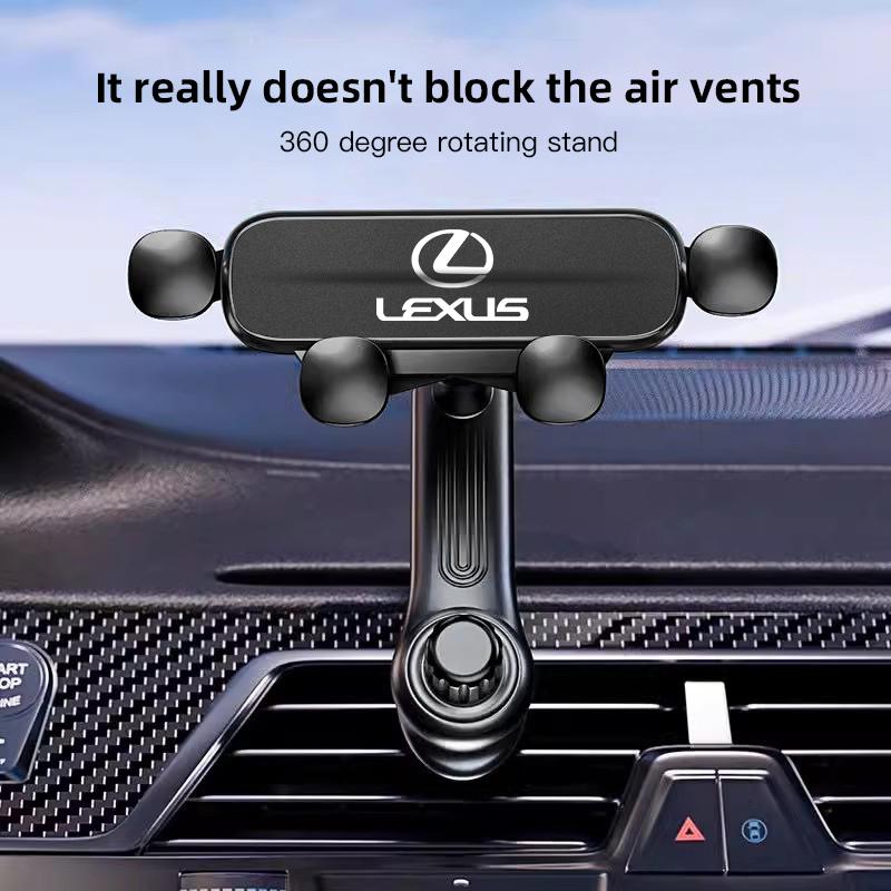 Supporto per Telefono da Auto a Gravità per Lexus RX330 IS250 Ct200h ES300h RX350 UX Supporto per Cellulare da Bocchetta dell'Aria Auto Rotazione 360 Gradi