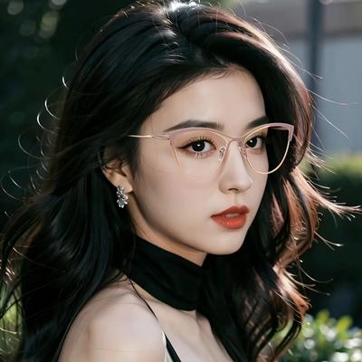 1Pcs 1 Pair Of New European And American Style Metal Glasses Frame Color Change Anti-Blue Light Fashion Trend Glasses