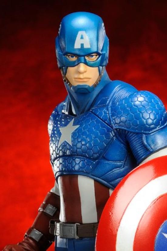 Kotobukiya AVENGERS MARVEL AVENGERS Captain America MARVEL Scale PVC Painted Finished Figure NOW! ARTFX+ NOW! 1/10