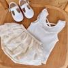 Summer Girls Ruffled Sleeveless Top Stylish and Versatile for Toddlers