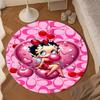 Laday In Red Dress Round Rug for Livingroom,Bedroom, Palyroom, Chair Rug, Area Rug, Circle Carpet, Large Size Fan Christmas Gift