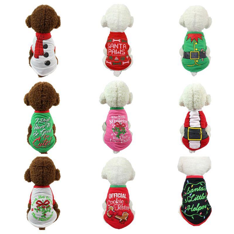 Adorable Dog Cat Puppy Christmas Pullover With Santa Elf Design For Xs/s/m/l/xl Pets