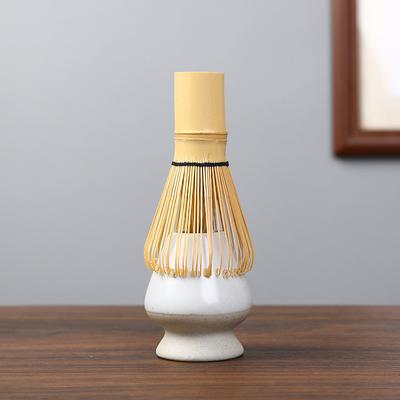 Supporto per Chasen da Tè Verde Matcha in Ceramica Giapponese, Ciotola in Bambù, Frusta, Macina, Spazzole, Portautensili da Tè, Accessori per il Tè, Articoli per il Tè