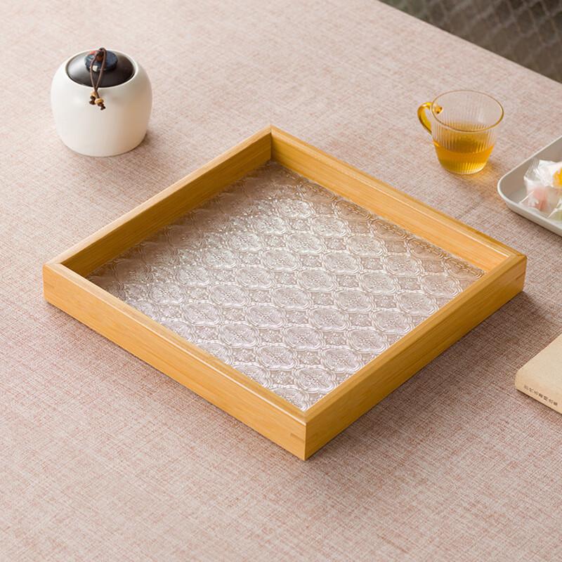 Square Bamboo Tea Serving Tray