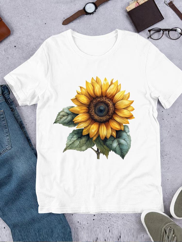 Casual Printed O-neck Printing T-shirt Clothes Ladies Butterfly Trend 90s Fashion Top Tee Short Sleeve T Women Female Clothing