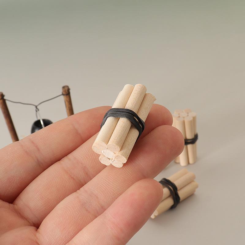 Miniature Firewood Sticks Model for DIY Scenes and Photography Props