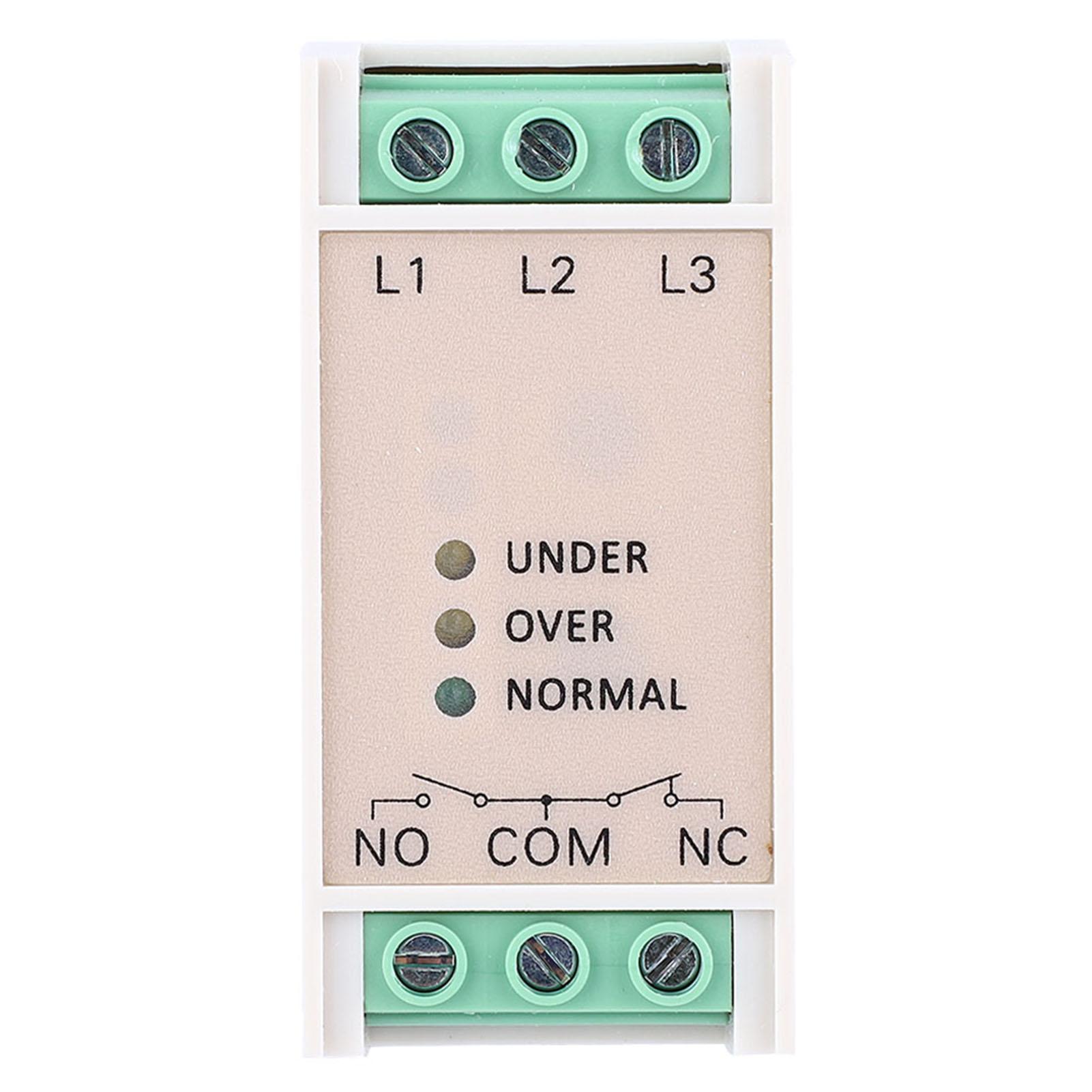 

JVR‑384 Overvoltage & Undervoltage Protector 3 Phase Power Supply Monitoring Relay 380VAC