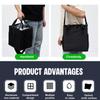 Reusable 4 Cups Drink Carrier for Delivery with Adjustable Dividers Insulated Drink Caddy Holder Bag with Multiple Pockets
