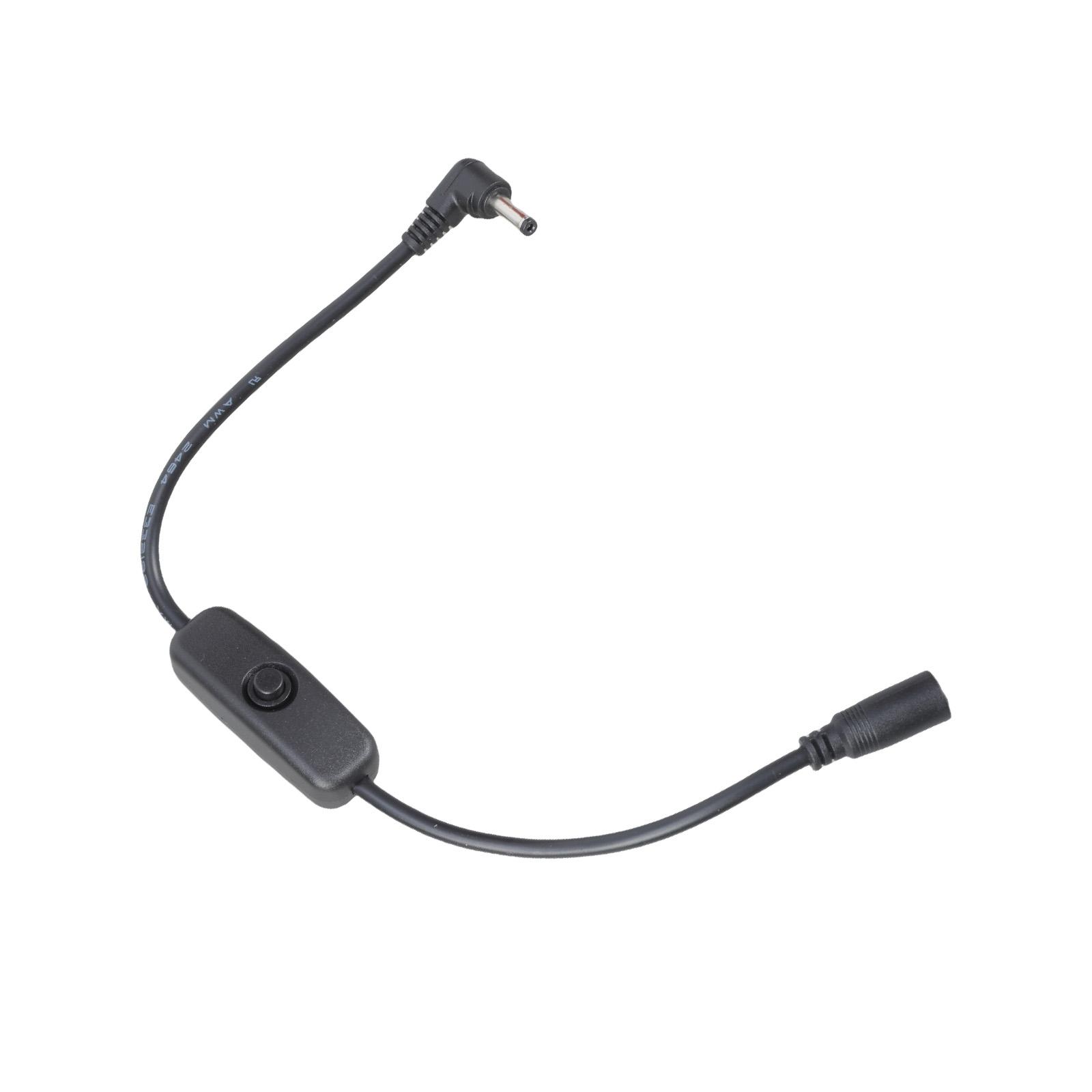 

Кабель питания 3,5 мм x 1,35 мм «мама» — «папа» со шнуром питания с переключателем, удлинительный шнур питания для камеры, светодиодных лент, вентилятора, принтера