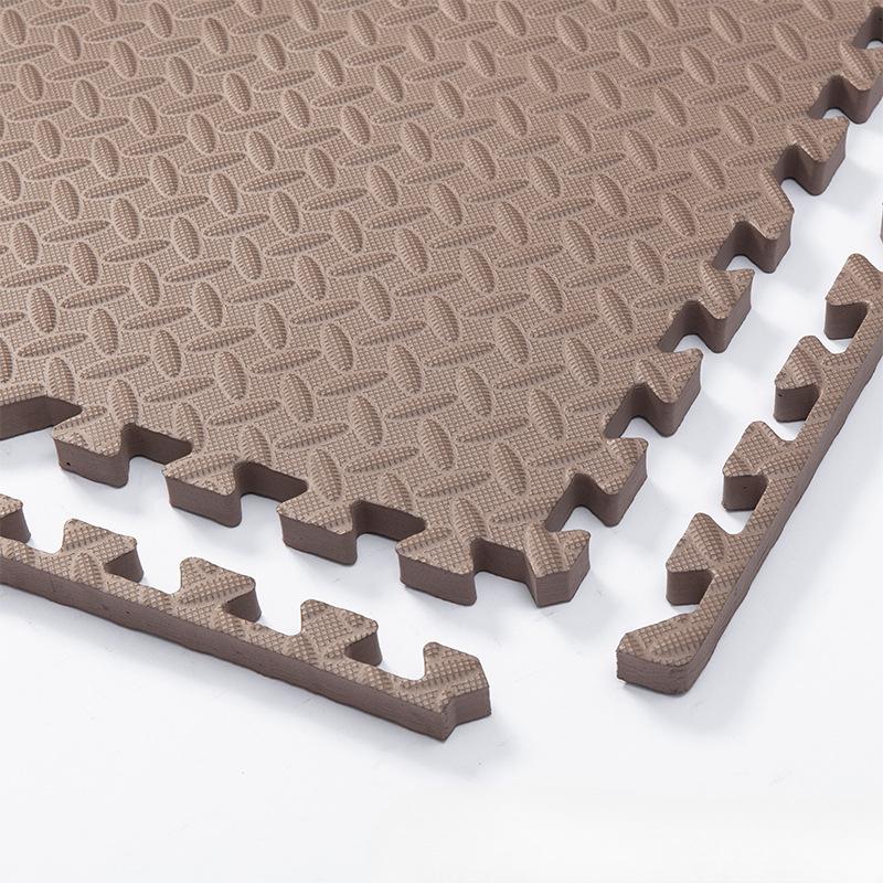 

30*30 см спортивный коврик с защитой от ударов и прожилками листьев, однотонный, для дома и спортзала, защитный коврик для йоги, для ежедневного использования 5pcs