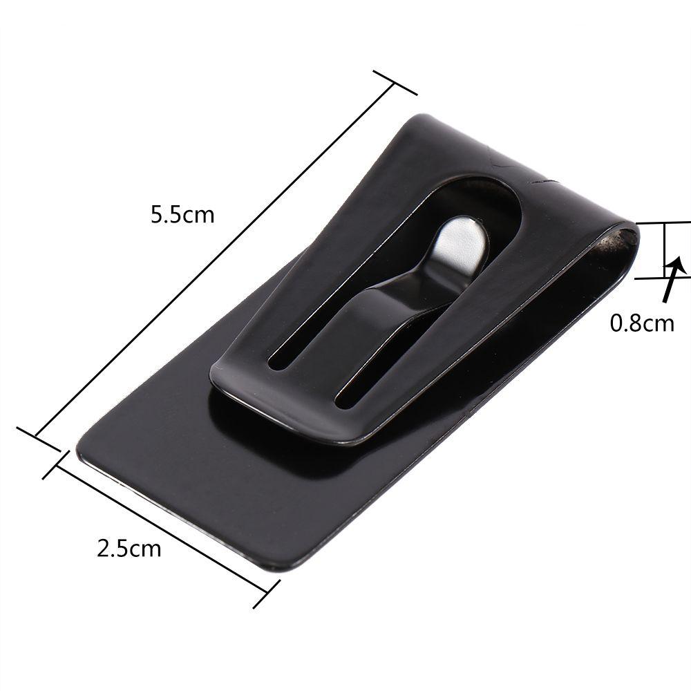 Business Card Holder Metal Clip Bill Clip Stainless Steel Money Clips Hollow Cash Holder ID Card