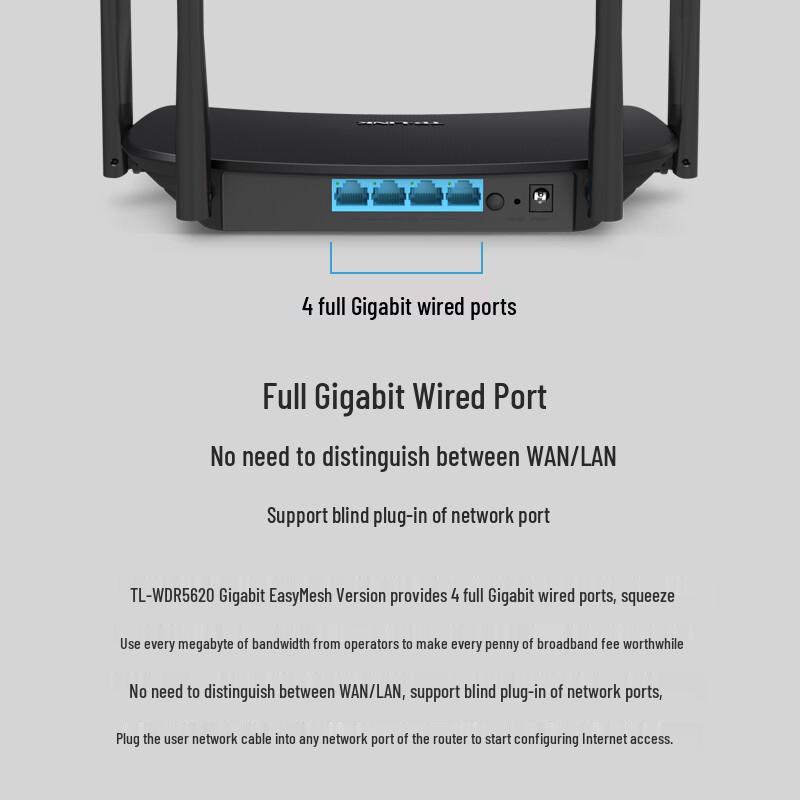 TP-Link WDR5620 AC1200 Dual-Band Gigabit Mesh Wi-Fi 5 Router