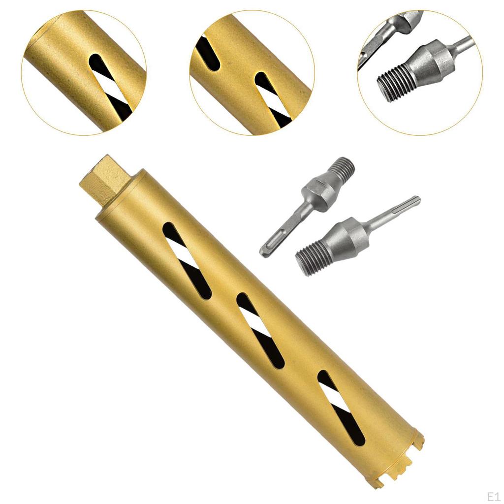 Dry Diamond Core Drill Round Hex Shank Replacement Holesaw for Block Installations Conditioners