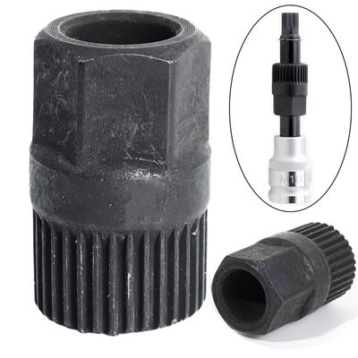 Car Alternator Clutch Free Wheel Belt Disc Removal Tool 33 Teeth Pulley Centre Bolt Removal Socket Auto Repair Tools Accessories