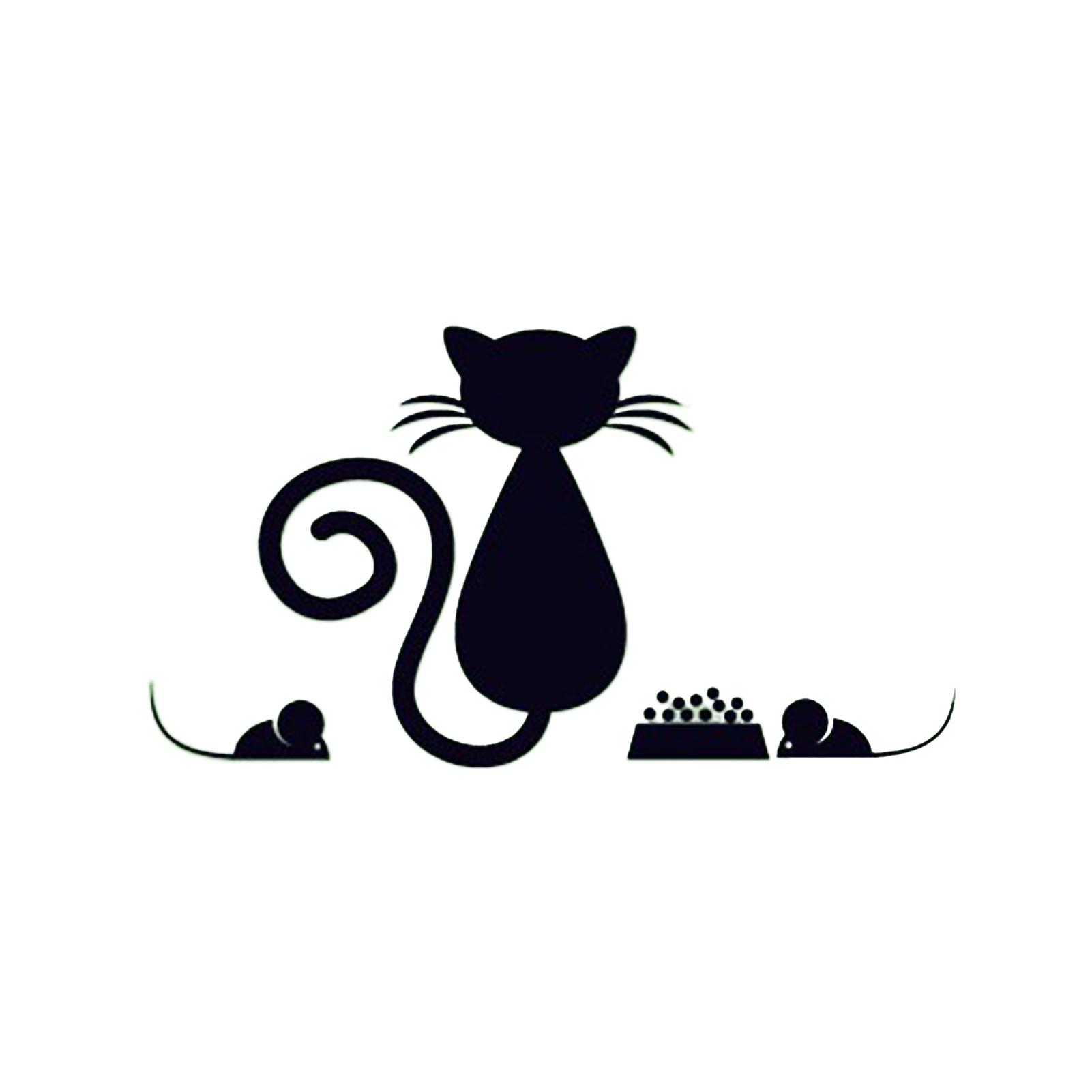 

Самоклеючі мультяшні наліпки з котами для декору Прості у використанні та знімні Наліпки на вимикач Настінні CDN