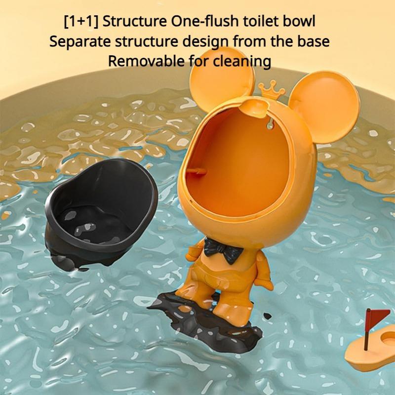 Training Potty Urinal For Toddler Pee Standing Urinals For Boys Funny Animal Wall-Mounted Toddler Toilet Removable Easy To Clean
