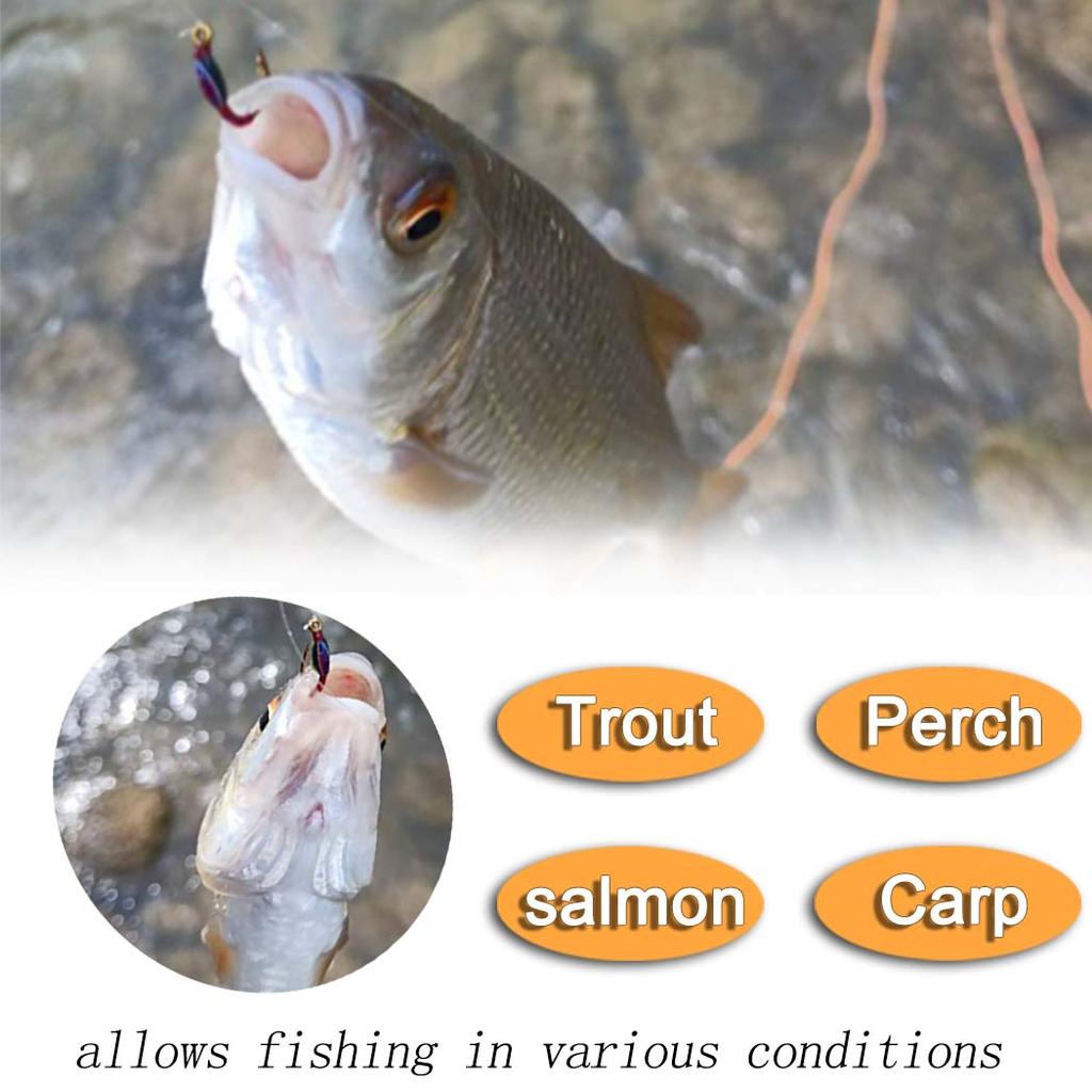 Fly Fishing Flies Bait 6/10Pcs/Set Dry Flies Brass Head Midges Bait&Caddis Midges Bait, for Trout Salmon Pike Fishing Fly Artificial Insect Lures