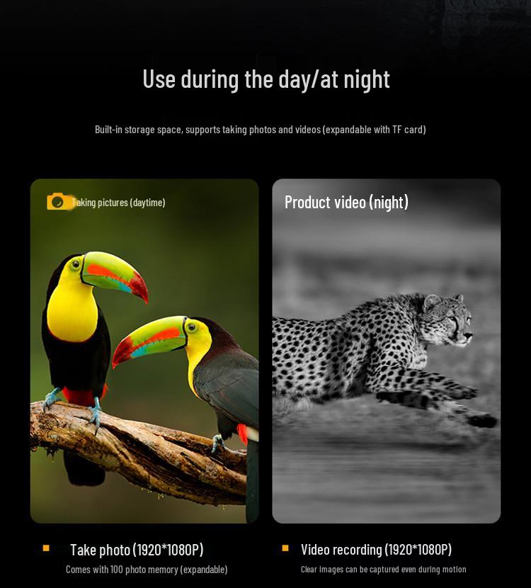 Ultra-HD 4K Night Vision Binoculars with Infrared & Large Screen for Outdoor Use