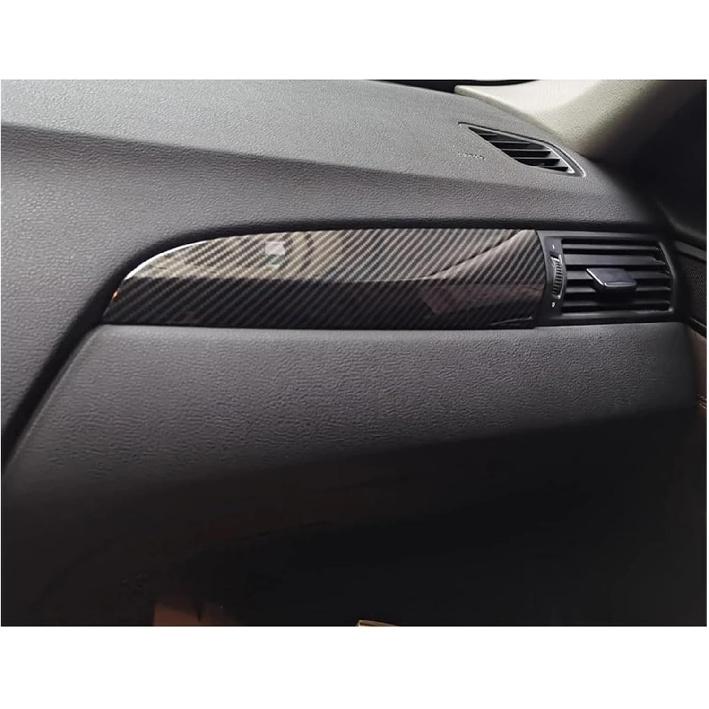 ABS Carbon Fiber Car Dashboard Panel Cover Trim Compatible with BMW X3 F25 X4 F26 2011-2017 Car Interior Center Console Decoration Sticker(Oak Wood