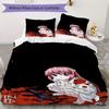 Elfen Lied Anime Pattern Bedding uilt Set uilt Cover Pillowcase Home Decoration Birthday Gift (1 * duvet cover + 2 * pillowcase  without core)41