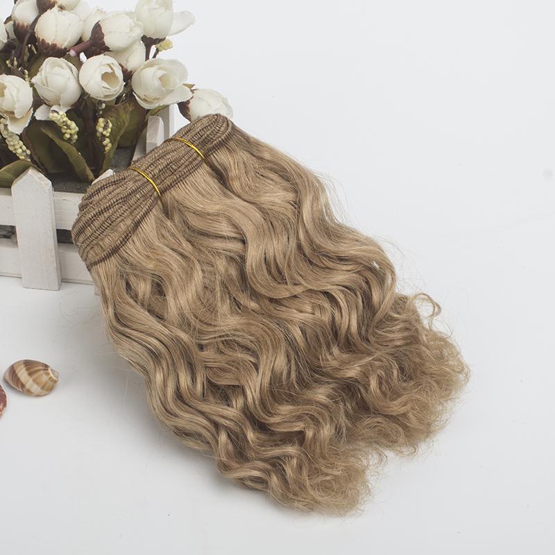 20CM Length 500CM Wool Curly Doll Hair Weft Kinky Curly Wool Material Doll Wigs Extension Handmade Diy Doll Accessories