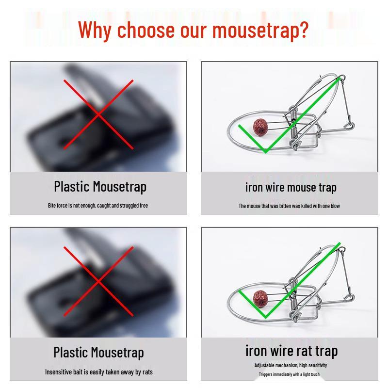 High-Efficiency Indoor Mouse Trap Cage: Powerful Rodent Catcher for Household Use