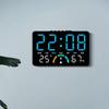 New Wall-mounted Electronic Wall Clock Temperature Multi-functional Digital LED Clocks Home Date Display Table Clock for Bedroom