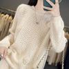 Women Sweater 100% Wool MODERN NEW SAGA O-neck Knit Pullover Thick Winter Jumpers Female Knit Tops