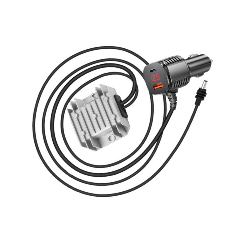 Digital Display DC Power Converter 12V/24V to 30V Car Power Adapter Vehicle Outlet