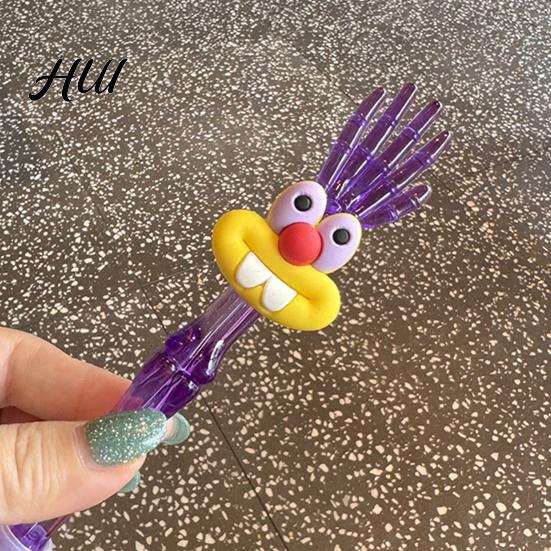 Creative Writing Accessory Cute Ballpoint Pens Kids Cartoon Gel Pen with Top Hand Assorted Vibrant Color Ink Colors Rollerball for School Office