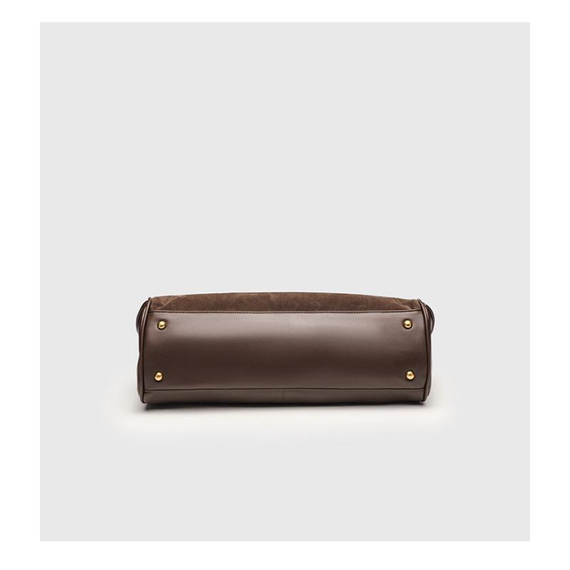 VEZFAA 2025 Taschen Kelly Bag Echtes Leder Damen Tasche Große Kapazität Tragetasche Einzelne Schulter Handtasche Unterarm Große Tasche Weiblich Weiches Leder