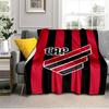 Red And Black Sport Emblem Printed Throws Blanket Soft Flannel Blankets for Couch Bed Gifts for Men Women Picnic blanket Christmas gifts