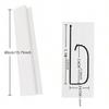 1PC 40cm/15.75inch Self adhesive Under Desk Cable Management Tray PVC Power wire hider Strip Cord Holder No Drilling wire Organi