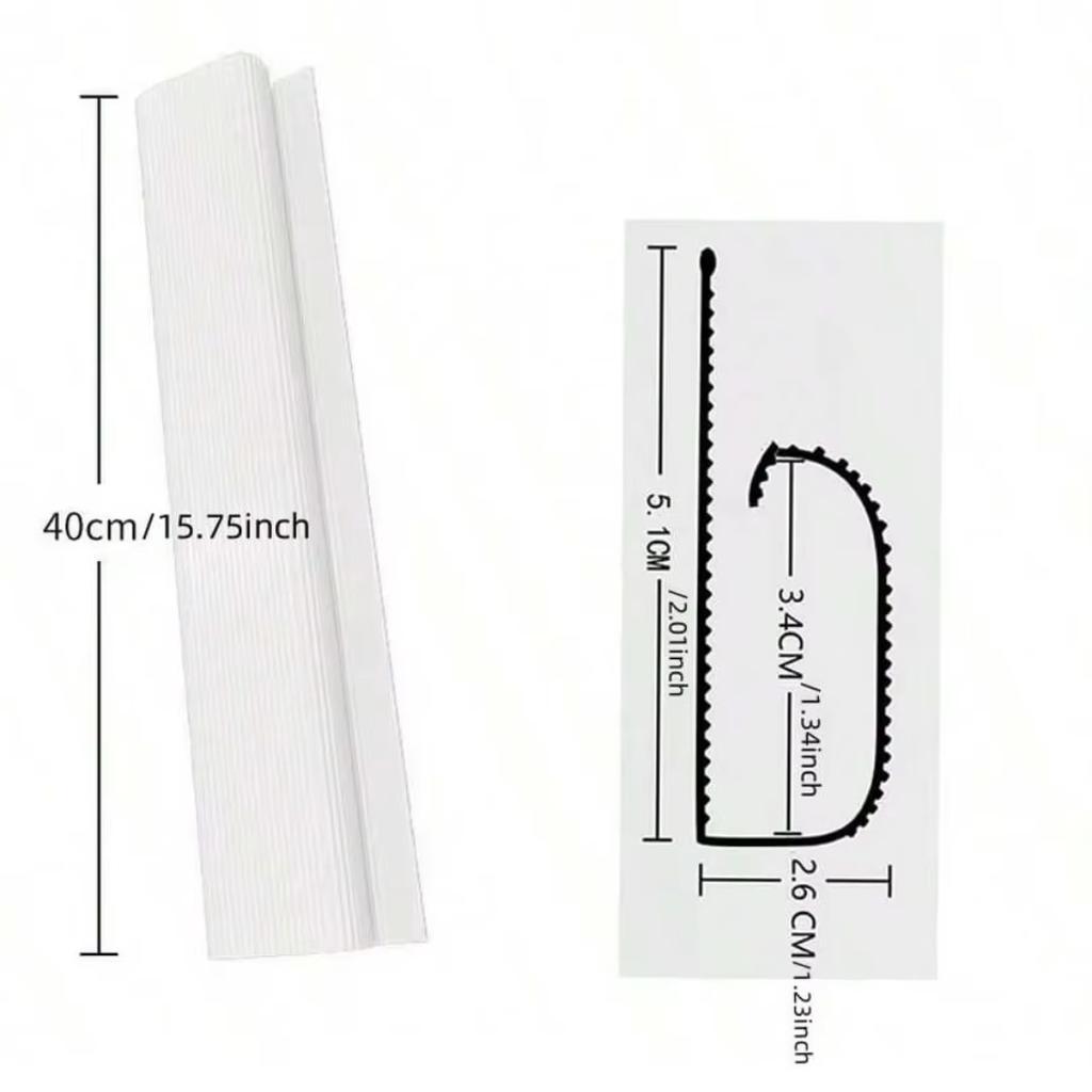 1PC 40cm/15.75inch Self adhesive Under Desk Cable Management Tray PVC Power wire hider Strip Cord Holder No Drilling wire Organi